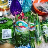 i got a little ambitious in the produce aisle....it took a lot of internet to figure out what to do with all this green.
